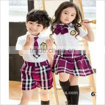 Chinese factory Custom Summer School Uniform for Primary Students
