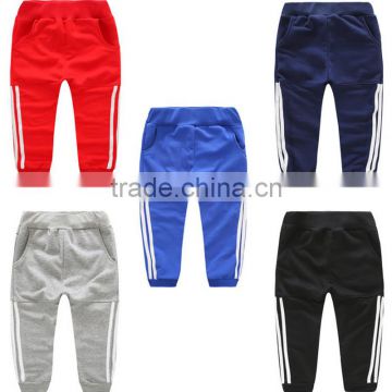 high quality 100% cotton school children age 4-14Years kids jogging pants/cheap custom design kids sports track pants