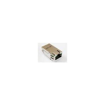 Signle Port RJ45 Jack , Tab up 10 / 100 / 1000M POE RJ45 Magjack