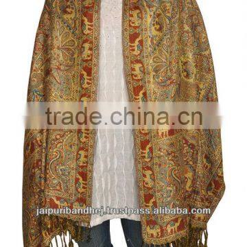 Indian Lady Winter Wear Pashmina Stole Shawls Dupatta