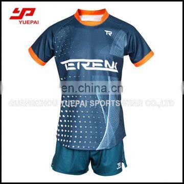 Digital sublimation printing Quick dry Rugby uniforms with Custom logos