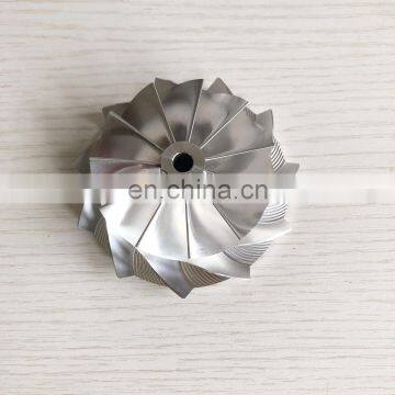 T04B 409179-0028 59.00/76.13mm 11+0 BLADES high performance Turbo aluminum 2618/milling/Billet compressor wheel