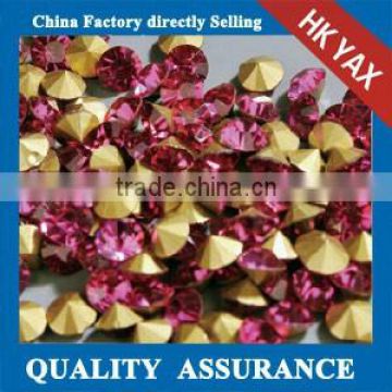 T0522 Free sample chatons rhinestone stones foiled point back crystal strass for jewelry decoration