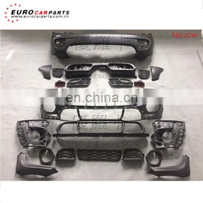 F55/F56 pp material body kit fit for 2012~2016year front bumper rear bumper exhaust  tips