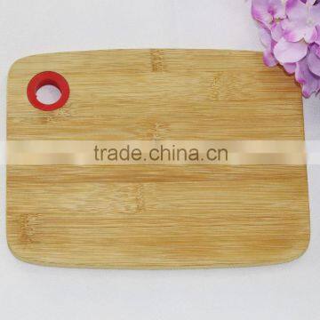 bamboo cutting board with hole for wholesale in China