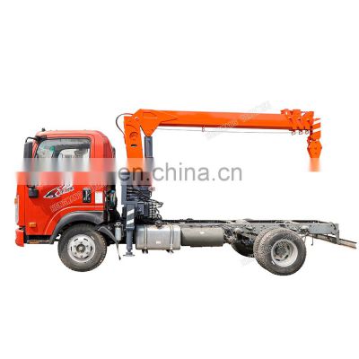 Factory price flatbed cargo truck dump truck beds with crane for sale