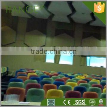 Light weight And Colorful Mineral Fiber Acoustic Ceiling Tile For Cinema And Indoor Decoration