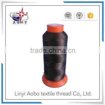 Alibaba China dark brown embroidery thread 150D