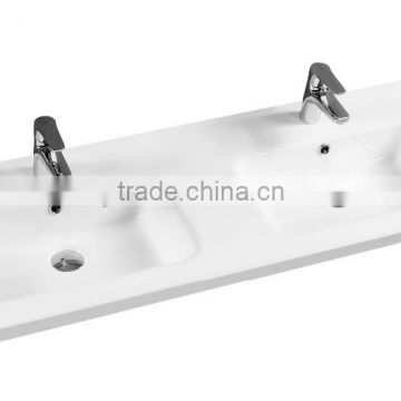 JETMAN Modern Bathroom Design Shampoo White Double Bowl Wash Sinks