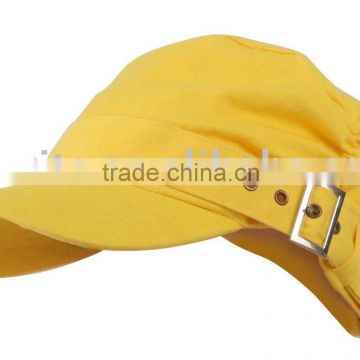 girl's fashion cap / cotton cap with metal buckle