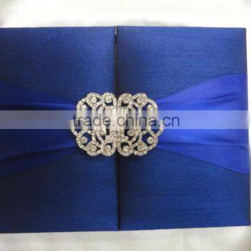 Navy Blue Gate-fold Invitation