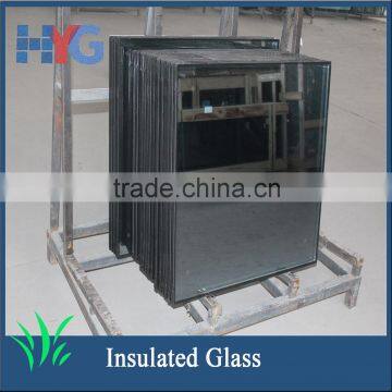 Energy saving and best price stained low-e tempered insulated glass window