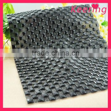 wholesale new fashion crystal iron on rhinestone mesh trimming for neckline WRT-003