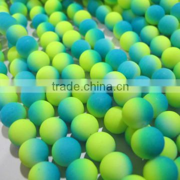 10mm round neon color Glass Beads YZ066