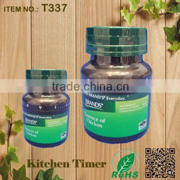 China best quality bottle shape mechanical kitchen timer