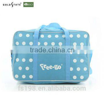 Blue colour with white dot picnic cooler bag/hand bag