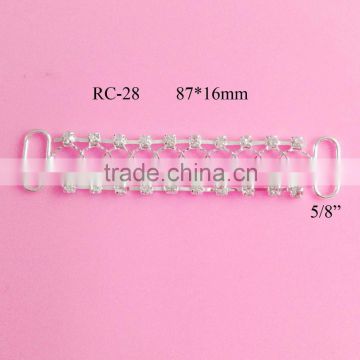 Stock hot selling rhinestone connector for headband/hairwear(RC-28)