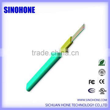 Multiple mode OM4 flat ribbon indoor fiber optic cable