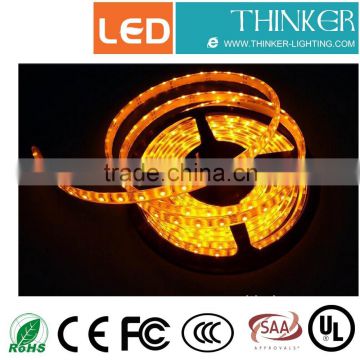 SMD3528 120leds/m IP65 flexible LED strip Yellow color