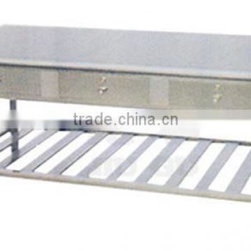 heavy duty stainless steel office table with drawer