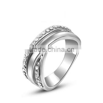 IN Stock Wholesale Gemstone Luxury Handmade Brand Women Metal Ring SKD0344
