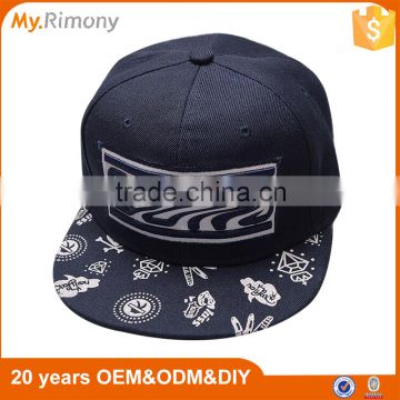 2016 Cool Summer Snapback Cap 100% Cotton Perfect Seam Embroidered Printed Custom