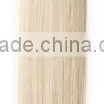 stright white temple virgin remy weft hair