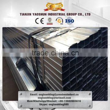 20*20-100*100 mm pre-galvanized square tube GI square tube Building materials