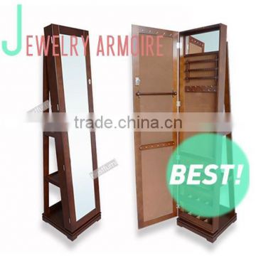 Rotating jewelry mirror cabinet China manufacturer