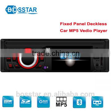 Factory directly driver deckless car dvd mp4 mp3 cd vcd player with 3inch screen bluetooth enabled