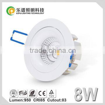 Reflector cup SAA TUV Cutout 83mm IP44 Sharp Viking cob downlight 8w 13w with Reflector cup