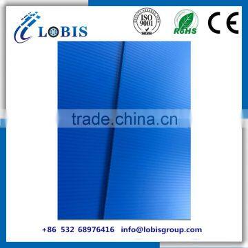 Folding edge plastic corrugated layer pads