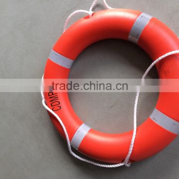2016 High Quality 2.5KG Life Buoy Ring With Lifeline And Solar Reflective Tapes Orange