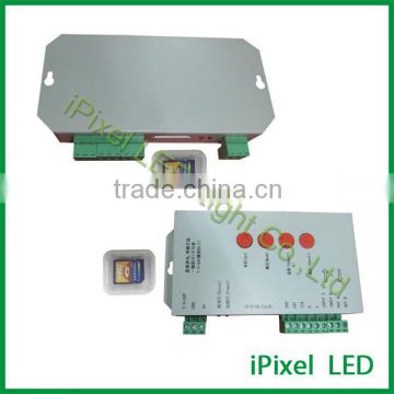 high quality dc5-24v 1024-2048pixels manually rgb t-1000 led controller programmable
