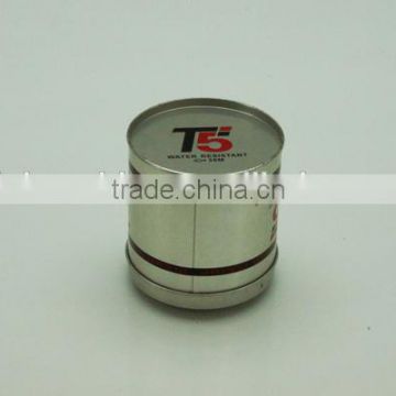 tall round tin can,large round tin can,postcard tin