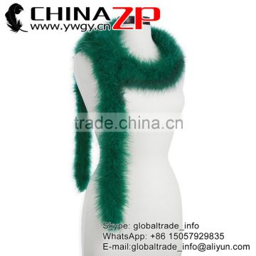 Leading Supplier CHINAZP Factory Bulk Sale Cheap Loose Dyed Hunter Green Turkey Marabou Plumage Feathers Boas