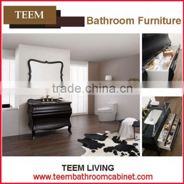 Teem home bathroom furniture Bathroom vanitues wood doors rectangular vanity sink