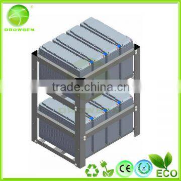 Flat Packed Battery Rack for 12v 100Ah Battery with Good Price