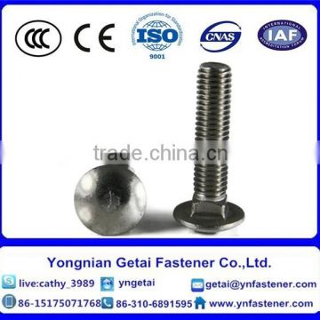 Stainless steel 304 carriage bolt din603