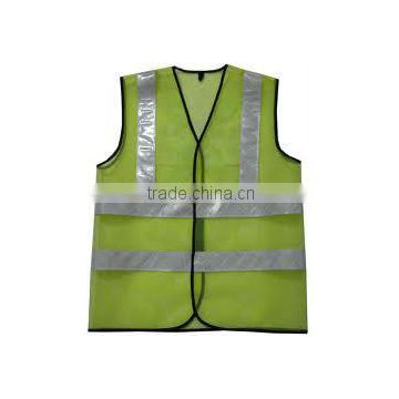 Polyester safety vest with reflective stripe