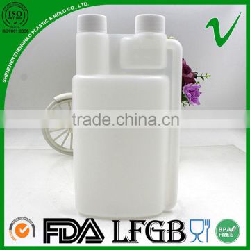 industry use wholesale durable Twin Neck Plastic Bottle with screw cap