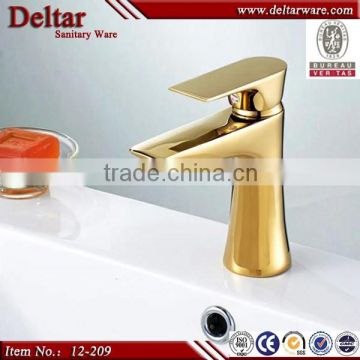 Bathroom fittings gold color basin faucet, gold faucet, kinds of faucets