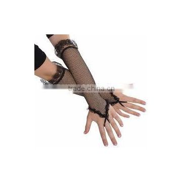 Wholesale Hot Sale Cheap Fingerless Ladies Net Gloves