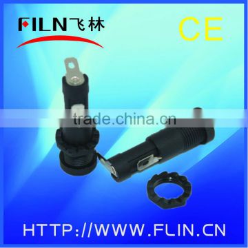 R3-9 small black bakelite fuse holder socket 10A 250VAC