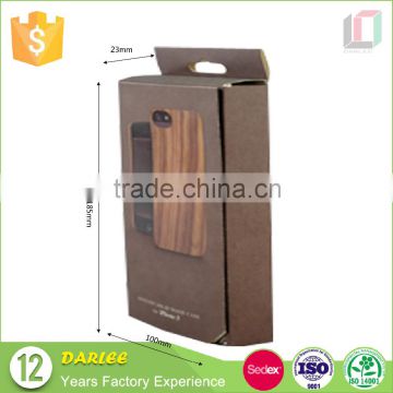 China unique hot stamping book shape mobile phone case packaging paper box with logo