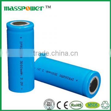 Rechargeable LiFePo4 26650 li ion battery