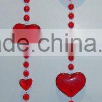 Heart Shape Plastic bead curtain