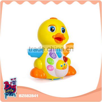 Shantou low price kid musical duck toys with light