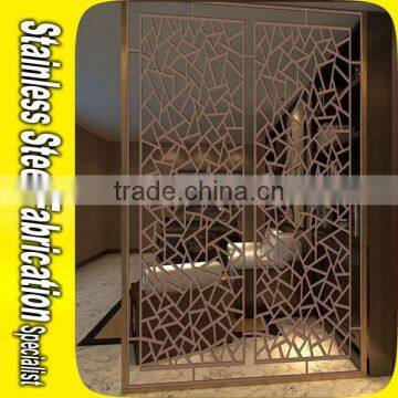 Laser Cut 304 Stainless Steel Modern Room Divider Designs