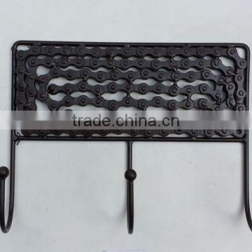 iron cast cycle chain design antique hangers